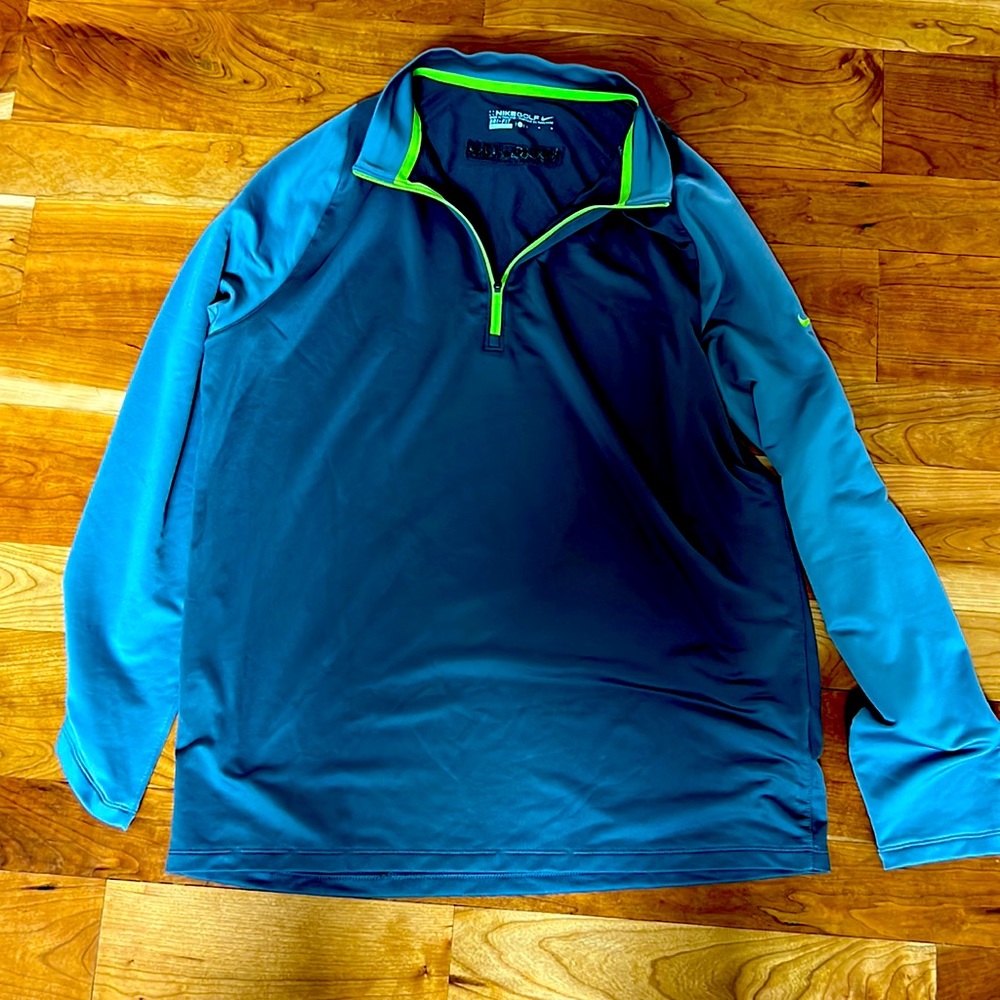 Nike golf dri fit 3/4 zip pull over